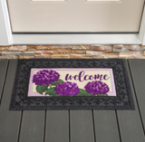 Mat insert Sassafras Switch - Hydrangea Welcome Textured