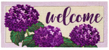 Mat insert Sassafras Switch - Hydrangea Welcome Textured