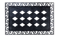 Mat (Tray) - Sassafras XL (FOR EXTRA LARGE INSERTS ONLY) Cutout Scroll Embossed Floor Mat Tray (Large 30" x 18")