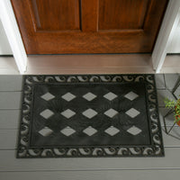 Mat (Tray) - Sassafras XL (FOR EXTRA LARGE INSERTS ONLY) Cutout Scroll Embossed Floor Mat Tray (Large 30" x 18")