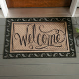 Mat (Tray) - Sassafras XL (FOR EXTRA LARGE INSERTS ONLY) Cutout Scroll Embossed Floor Mat Tray (Large 30" x 18")