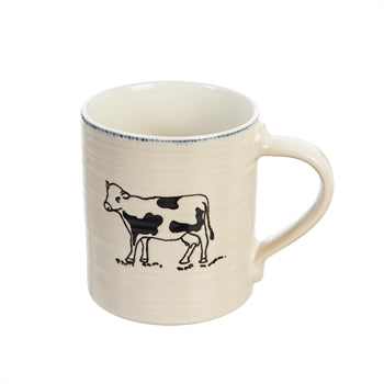 Ceramic Cup 16 OZ - Farmhouse animal (Cow)