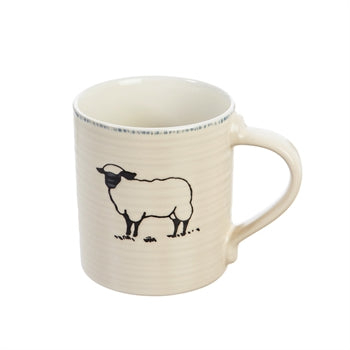 Ceramic Cup 16 OZ - Farmhouse animal (Sheep)