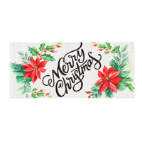 Mat insert Sassafras Switch - Merry Christmas Poinsettias