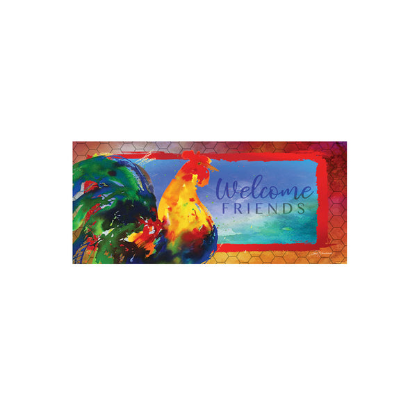 Mat insert Sassafras Switch - Kauai Rooster - Welcome friend