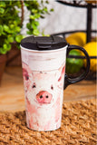 Ceramic Perfect Cup w/Box, 17 oz., Pretty Pink Pig